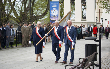 Uroczystości przy Pomniku Niepodległości