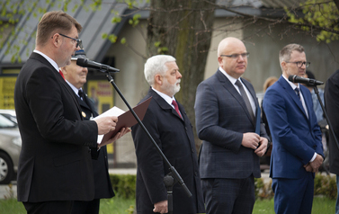 Uroczystości przy Pomniku Niepodległości