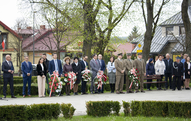 Uroczystości przy Pomniku Niepodległości