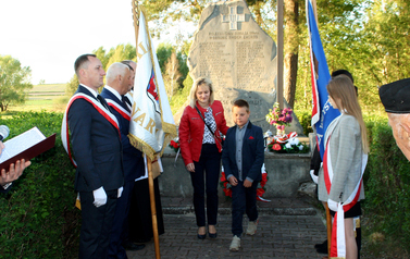 Uroczystości przy pomniku w Lipsku