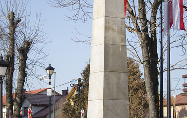 Poczty sztandarowe przy Pomniku Niepodległości