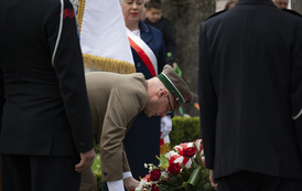 Uroczystości przy Pomniku Niepodległości