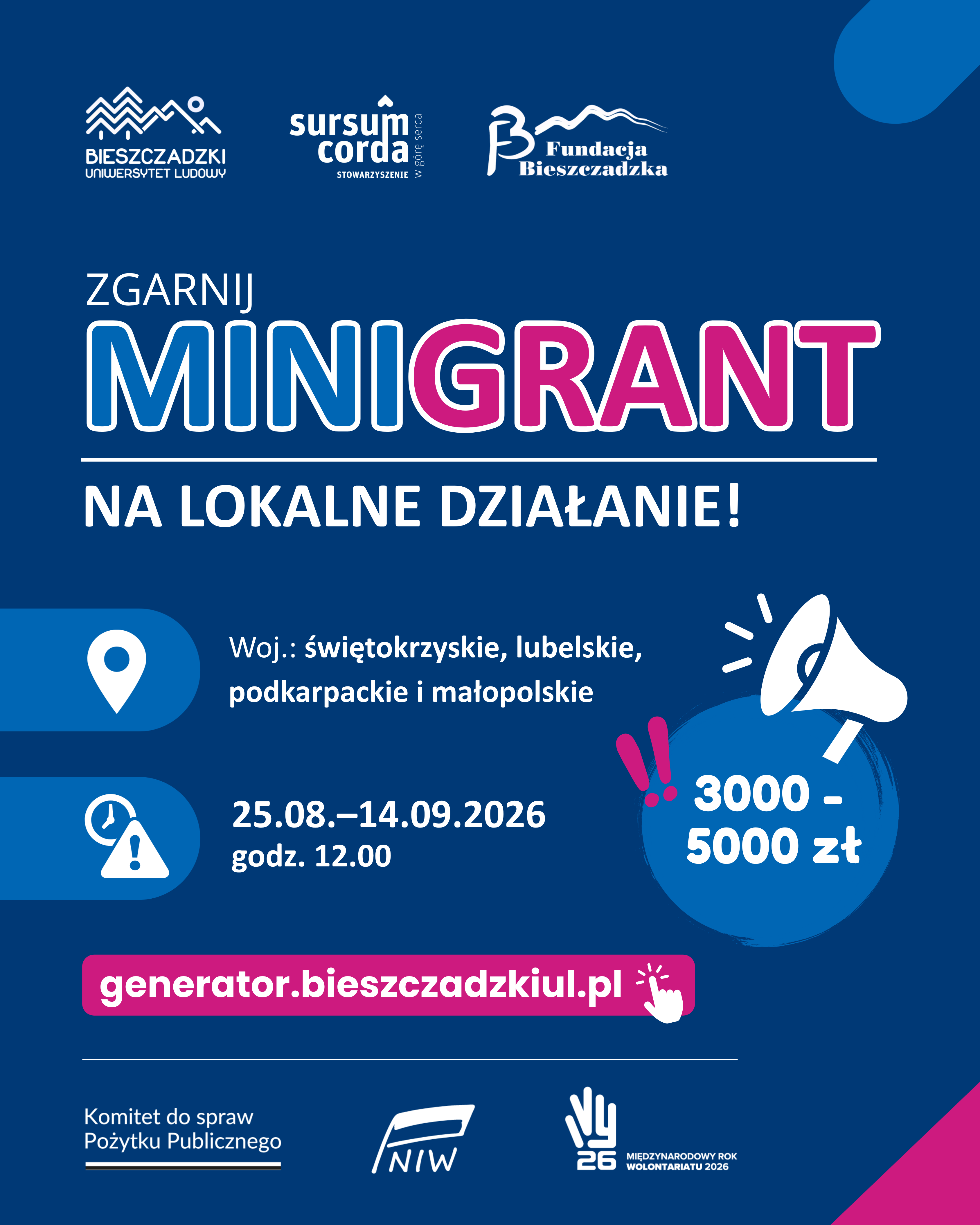 TRWA NAB&Oacute;R WNIOSK&Oacute;W w&nbsp;konkursie grantowym &bdquo;FUNDUSZ INICJATYW MRW &mdash; DZIAŁAM, BO LUBIĘ!". &nbsp;