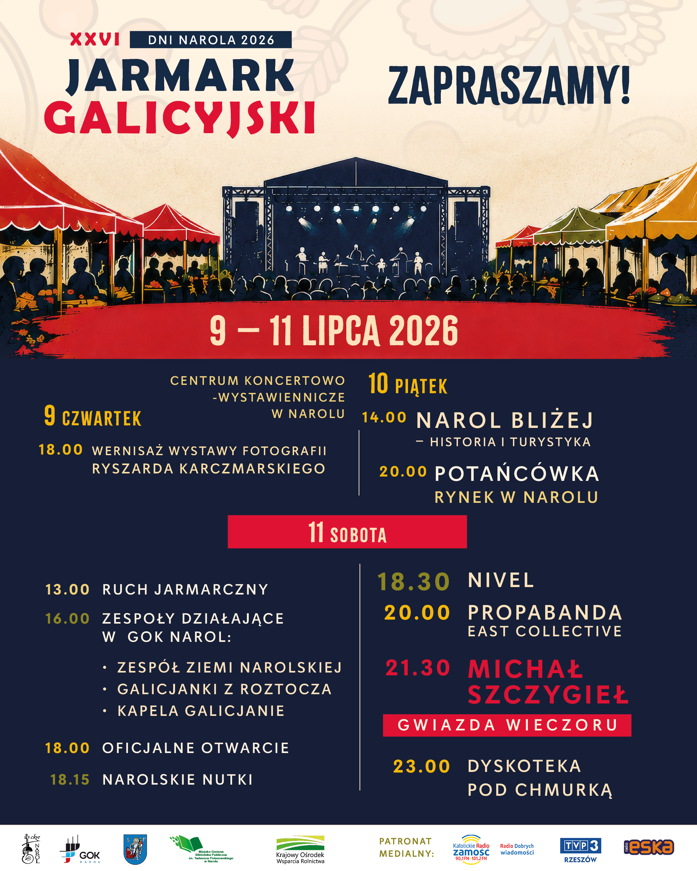 Pełny program Dni Narola 2026