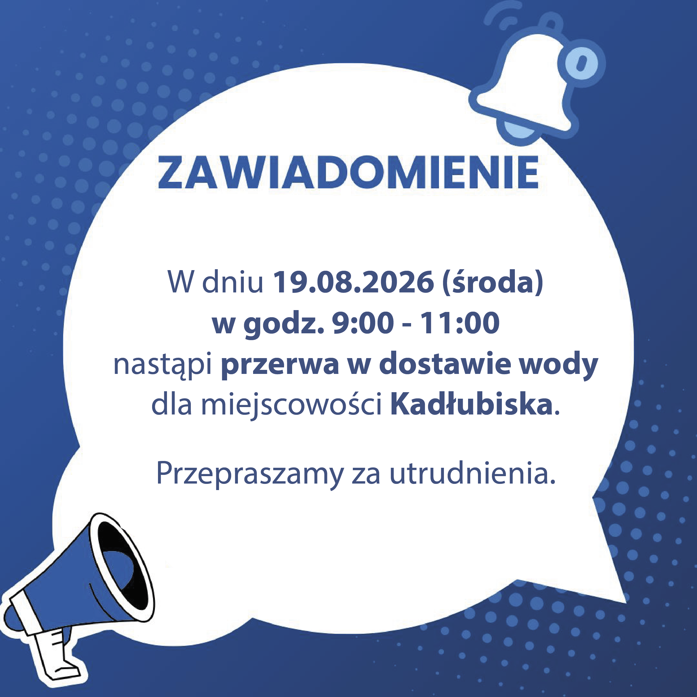 przerwa w&nbsp;dostawie wody