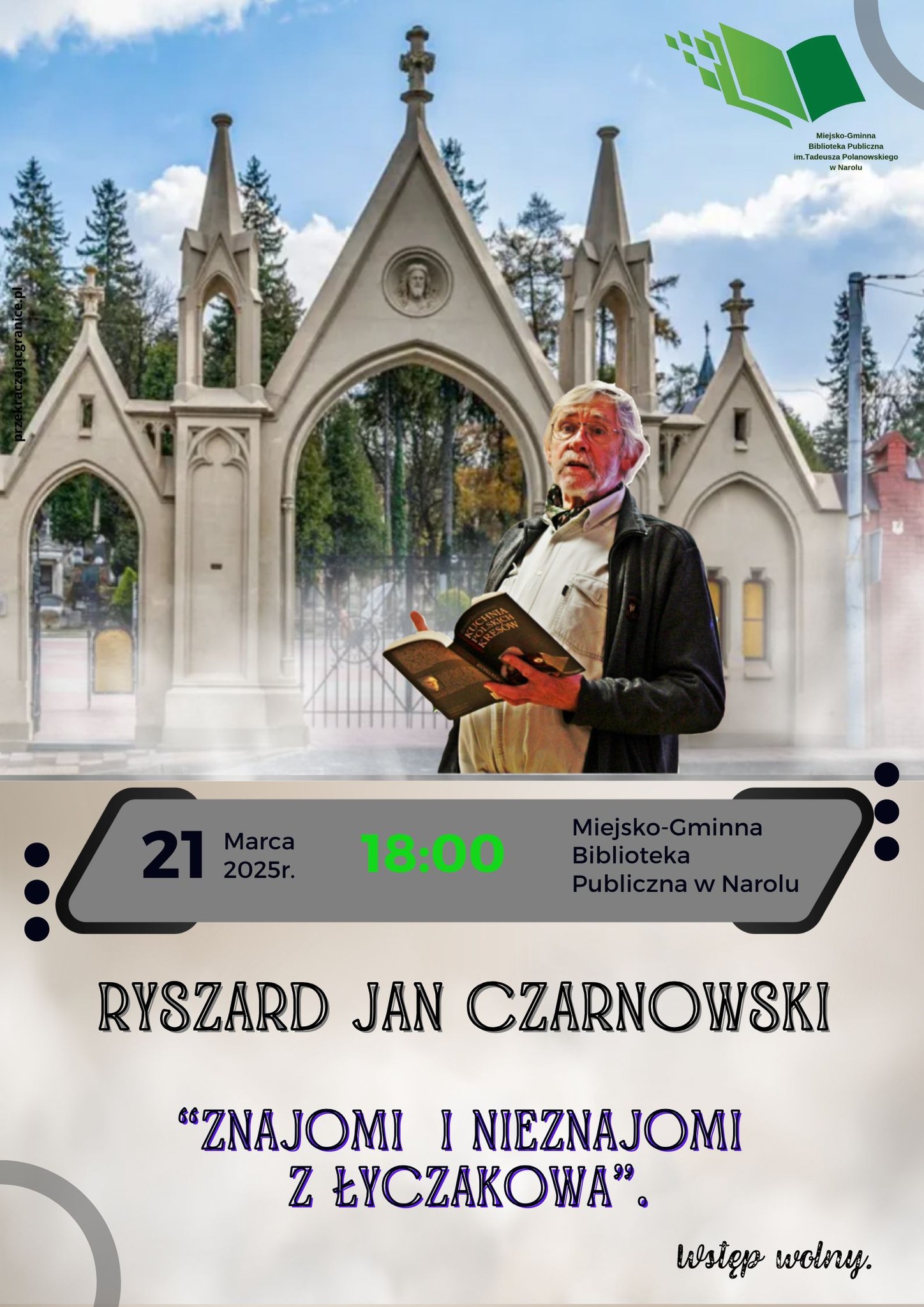 spotkanie w bibliotece z autorem książek - Ryszardem Janem Czarnowskim
