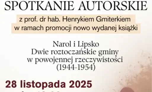  Spotkanie autorskie z prof. dr hab. Henrykiem Gmiterkiem