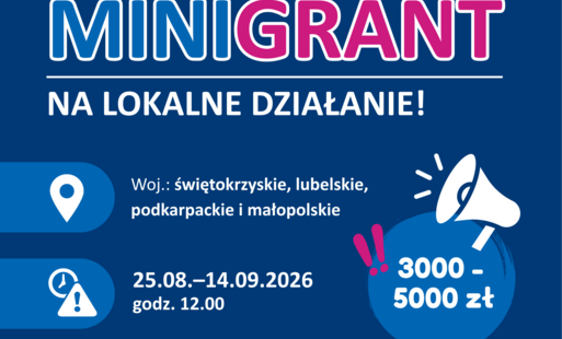 TRWA NABÓR WNIOSKÓW w konkursie grantowym „FUNDUSZ INICJATYW MRW — DZIAŁAM, BO LUBIĘ!".  